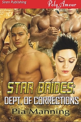 Author Pia Manning's Erotic Romance novel "Dept. of Corrections", 3rd in the "Star Bride" Series, cover image